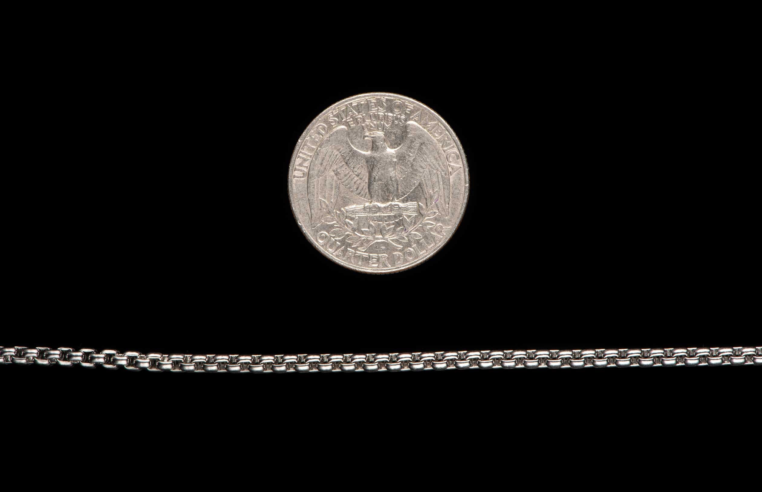 Silver Box Chain - 2.5mm - Image 3