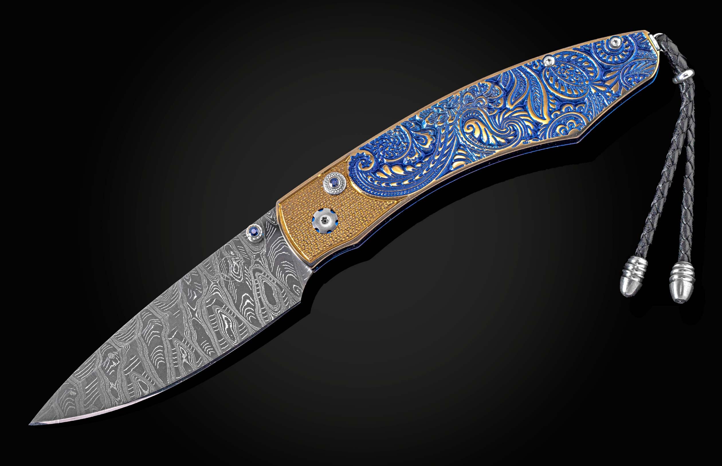 B12 Blue Gold Paisley - Image 2
