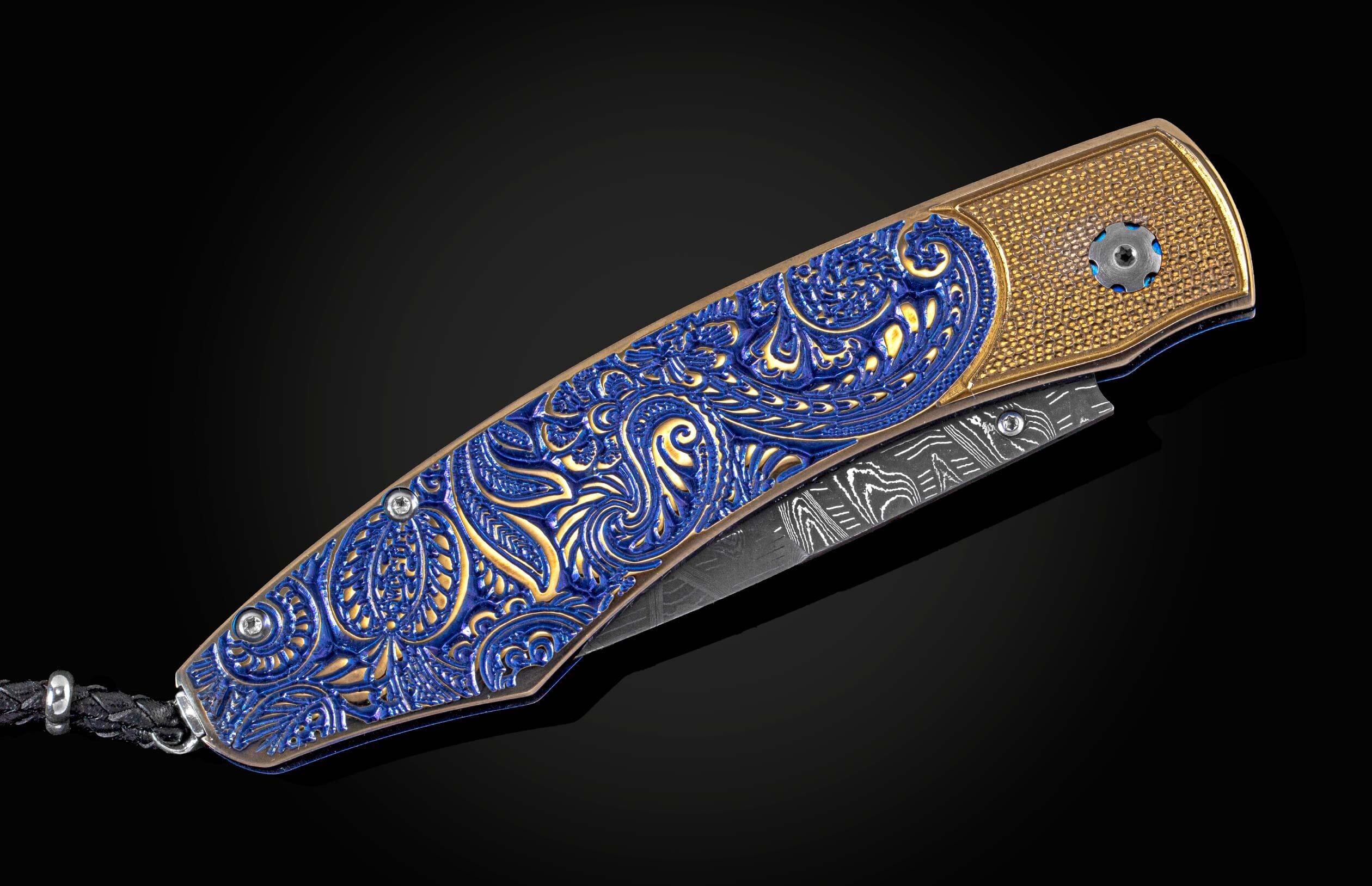 B12 Blue Gold Paisley - Image 3